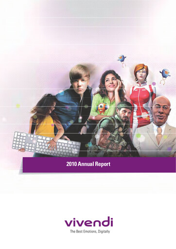 Thumbnail Vivendi Annual Report 2010