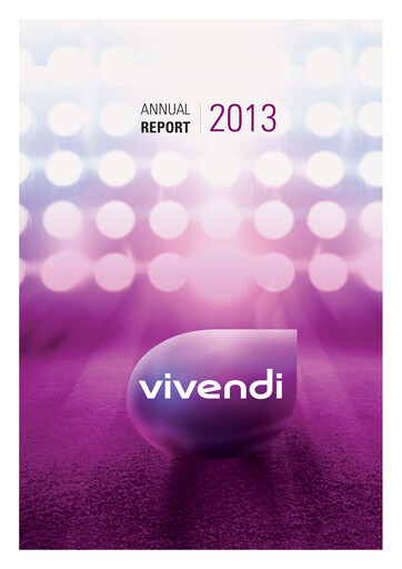 Thumbnail Vivendi Annual Report 2013