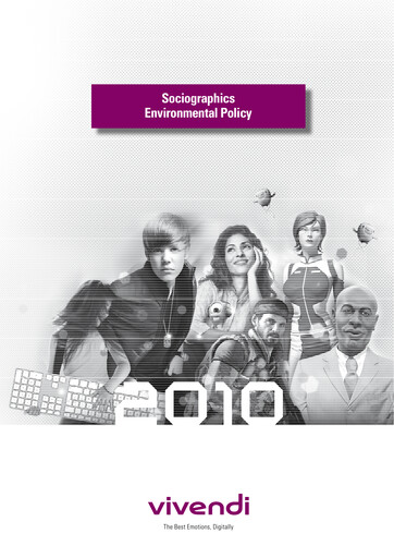 Miniature Vivendi Rapport ESG 2010