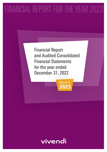 Thumbnail Vivendi Financial Report 2022