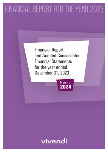 Thumbnail Vivendi Financial Report 2023