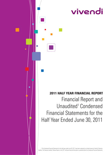 Thumbnail Vivendi Half-year Report 2011-h1