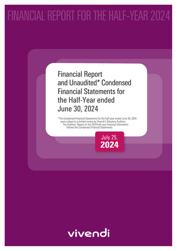 Thumbnail Vivendi Half-year Report 2024-h1