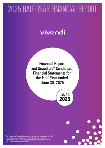 Thumbnail Vivendi Half-year Report 2025-h1