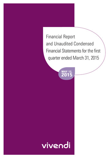 Thumbnail Vivendi Quarterly Report 2015-q1