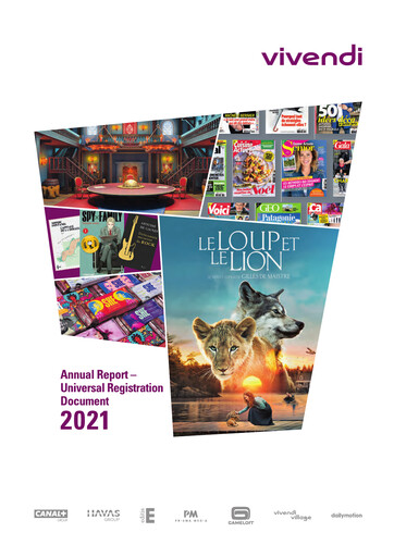 Thumbnail Vivendi Universal Registration Document 2021