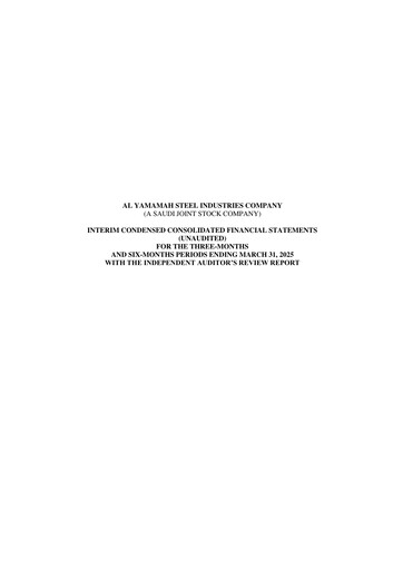 Thumbnail Al-Yamamah Steel Industries Company Financial Statement 2025-h1