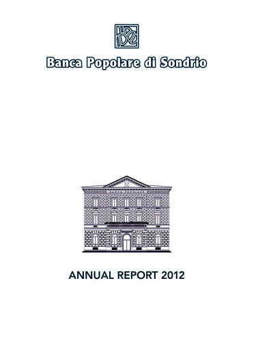 Thumbnail Banca Popolare di Sondrio Annual Report 2012