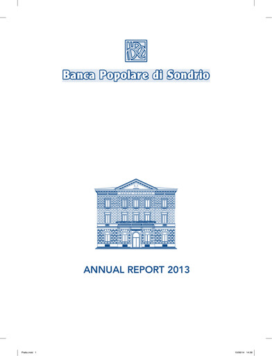 Thumbnail Banca Popolare di Sondrio Annual Report 2013