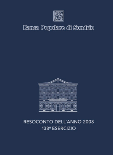 Thumbnail Banca Popolare di Sondrio Annual Report 2008