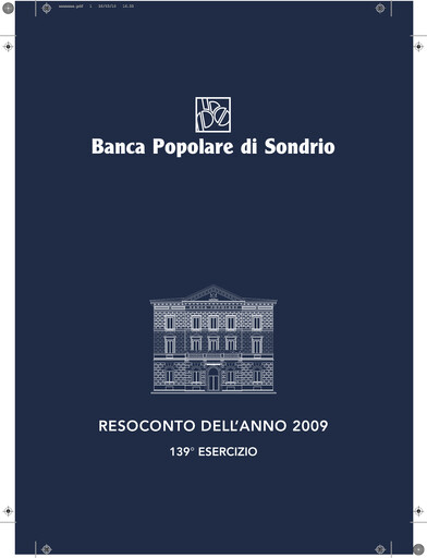 Thumbnail Banca Popolare di Sondrio Annual Report 2009