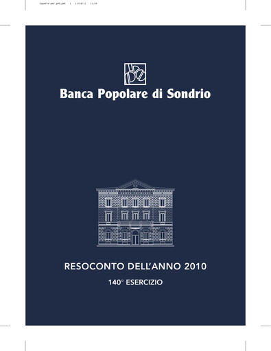 Thumbnail Banca Popolare di Sondrio Annual Report 2010