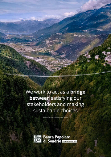 Miniature Banca Popolare di Sondrio Rapport ESG 2021
