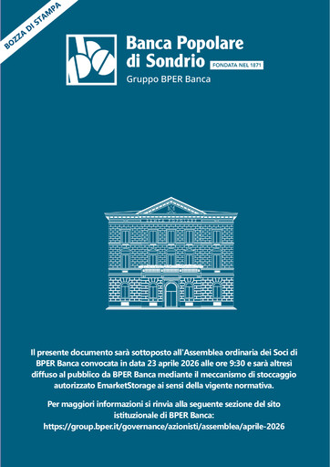 Thumbnail Banca Popolare di Sondrio Financial Report 2025