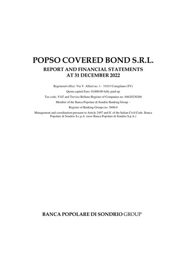 Thumbnail Banca Popolare di Sondrio Financial Statement 2022