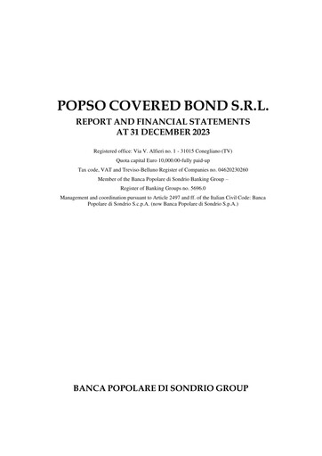 Thumbnail Banca Popolare di Sondrio Financial Statement 2023