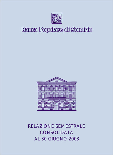 Thumbnail Banca Popolare di Sondrio Half-year Report 2003-h1