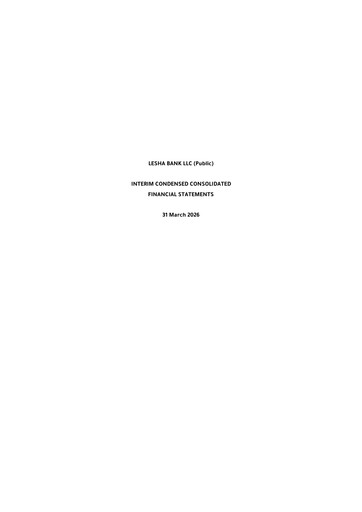 Thumbnail Lesha Bank Quarterly Report 2026-q1