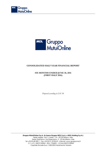 Vorschaubild Moltiply Group (Gruppo Mutuionline) Halbjahresbericht 2016-h1