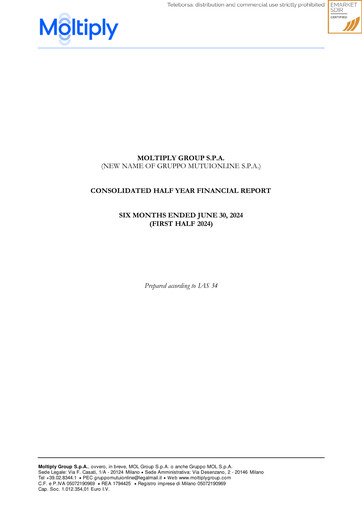 Vorschaubild Moltiply Group (Gruppo Mutuionline) Halbjahresbericht 2024-h1