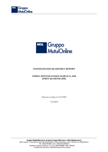 Vorschaubild Moltiply Group (Gruppo Mutuionline) Quartalsbericht 2008-q1