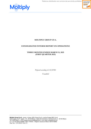 Vorschaubild Moltiply Group (Gruppo Mutuionline) Quartalsbericht 2025-q1