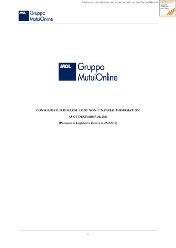 Vorschaubild Moltiply Group (Gruppo Mutuionline) Nachhaltigkeitsbericht 2023