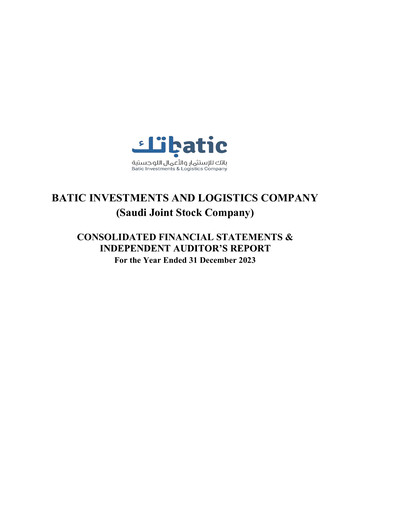 Thumbnail Batic Investments and Logistics Company Financial Statement 2023
