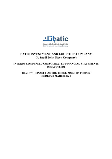 Thumbnail Batic Investments and Logistics Company Quarterly Report 2024-q1