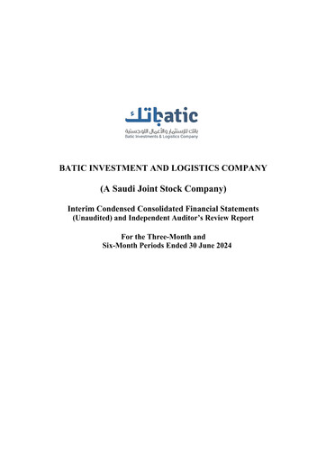 Thumbnail Batic Investments and Logistics Company Quarterly Report 2024-q2