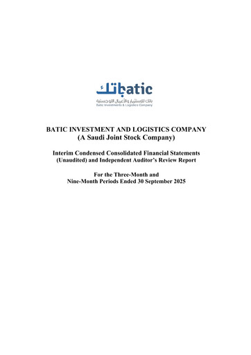 Thumbnail Batic Investments and Logistics Company Quarterly Report 2025-q3