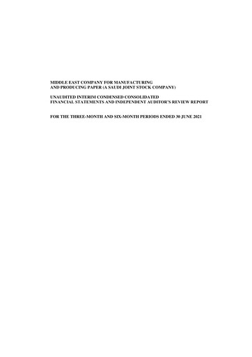 Thumbnail Mepco (Middle East Company for Manufacturing and Producing Paper) Half-year Report 2021-h1