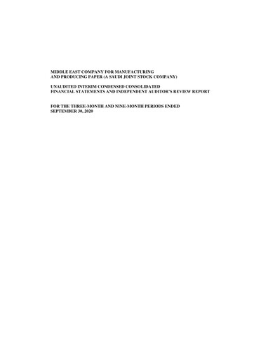 Thumbnail Mepco (Middle East Company for Manufacturing and Producing Paper) Quarterly Report 2020-q3