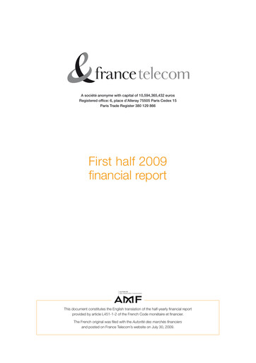 Thumbnail Orange Financial Statement 2009-h1