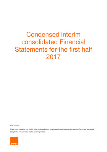 Thumbnail Orange Financial Statement 2017-h1