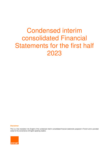 Thumbnail Orange Financial Statement 2023-h1
