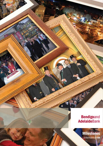 Miniature Bendigo and Adelaide Bank Rapport annuel 2008
