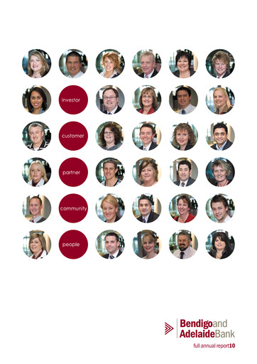 Miniature Bendigo and Adelaide Bank Rapport annuel 2010