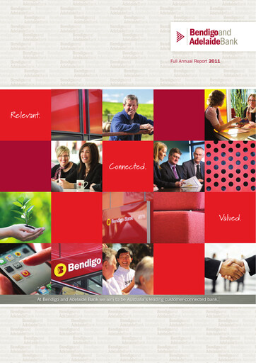 Miniature Bendigo and Adelaide Bank Rapport annuel 2011