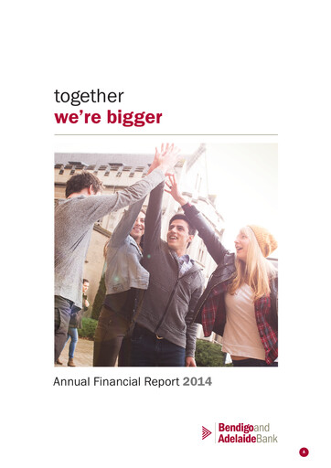 Miniature Bendigo and Adelaide Bank Rapport annuel 2014