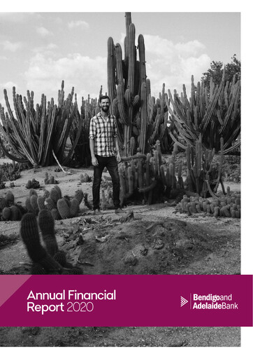Miniature Bendigo and Adelaide Bank Rapport annuel 2020