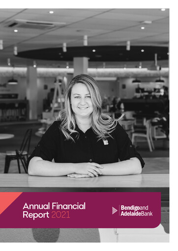 Miniature Bendigo and Adelaide Bank Rapport annuel 2021