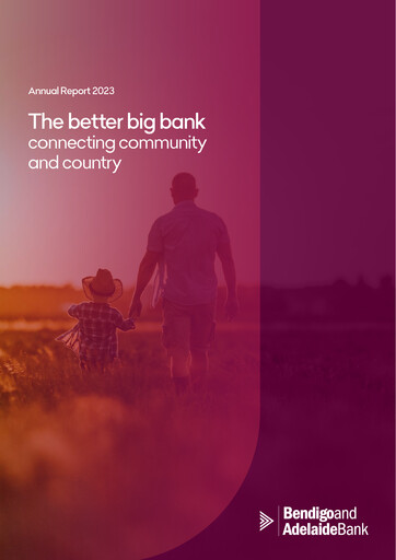 Miniature Bendigo and Adelaide Bank Rapport annuel 2023