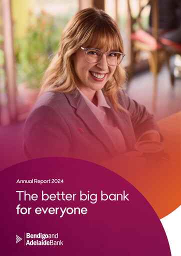 Miniature Bendigo and Adelaide Bank Rapport annuel 2024