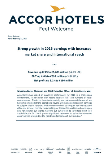 Thumbnail Accor Financial Report 2016