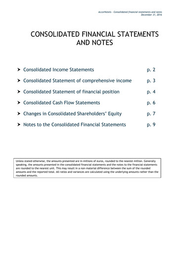 Thumbnail Accor Financial Statement 2016