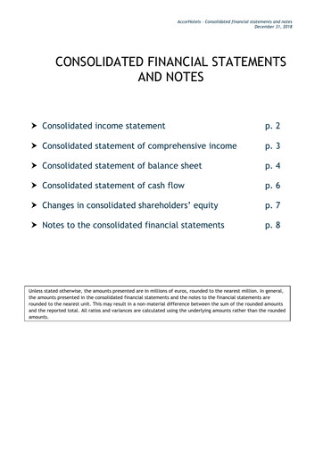 Thumbnail Accor Financial Statement 2018