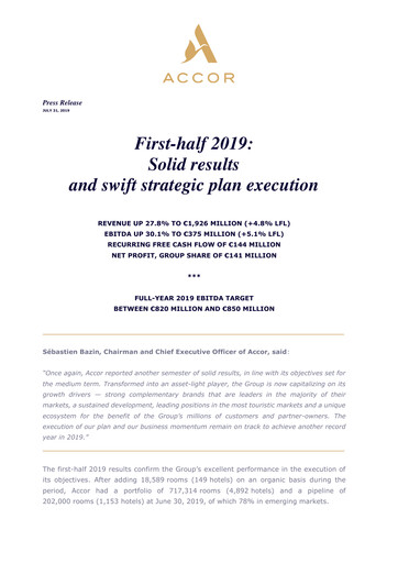 Thumbnail Accor Half-year Report 2019-h1