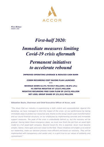 Thumbnail Accor Half-year Report 2020-h1