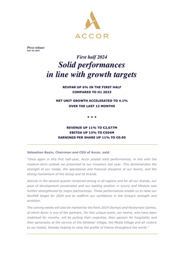 Thumbnail Accor Half-year Report 2024-h1